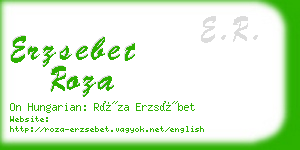 erzsebet roza business card
